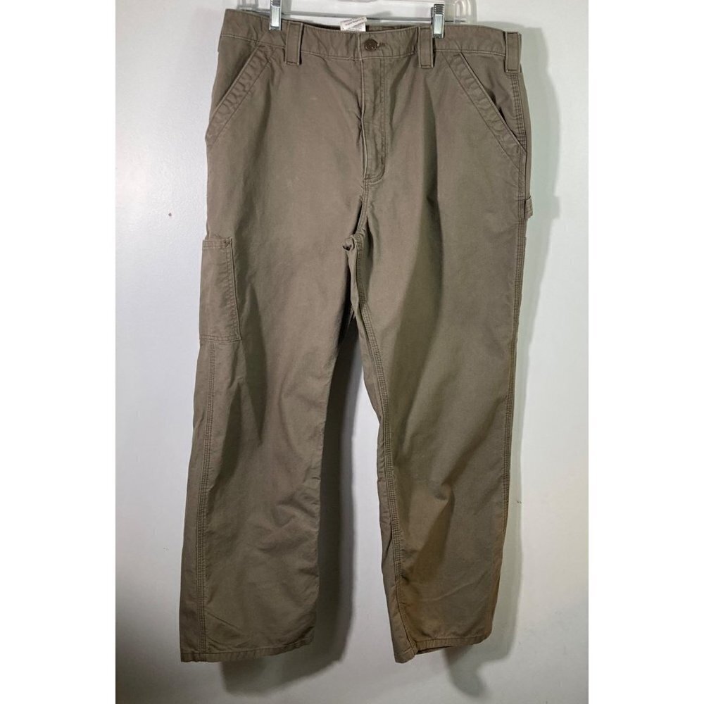 Mens Carhartt Cotton Pants Jeans Original Dungaree Fit B151LBR Lt Brown 38 x 30